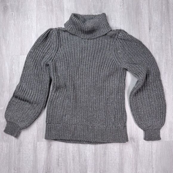 Gray Chunky Knit Sweater L - Picture 1 of 3